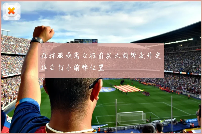 森林狼亟需合格首发大前锋麦丹更适合打小前锋位置